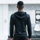 Men's sports sweatshirt, running fitness training suit, loose casual long-sleeved camouflage hooded jacket 91602