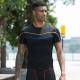 Men's PRO fitness short-sleeved reflective Running training Quick-drying Suit High-Elasticity Tight Suit Sports short-sleeved T-shirt 91209