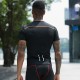 Men's PRO fitness short-sleeved reflective Running training Quick-drying Suit High-Elasticity Tight Suit Sports short-sleeved T-shirt 91209