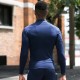 Men's autumn and winter fitness wear, long-sleeved PRO, tight height and elastic sportswear, camouflage, running training, quick-drying clothes 91504