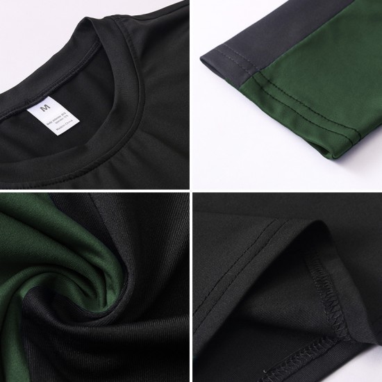 Men's PRO Fitness Quick-drying long-sleeved sports running fitness Wear High-elasticity Sweat-wicking Training Tight-fitting T-shirt 01508