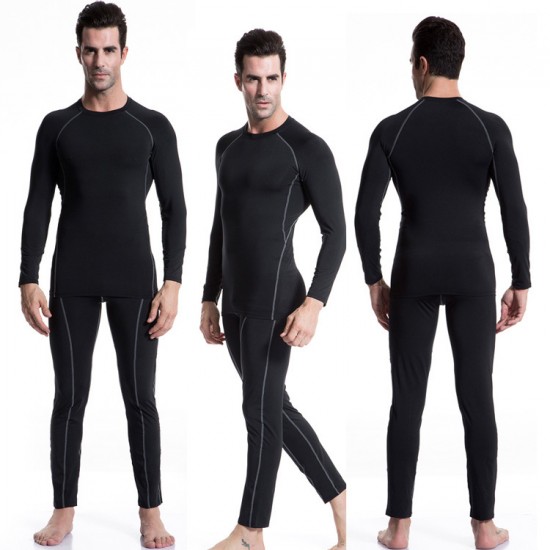 Men's Tight PRO fitness exercise running T-shirt Elastic Sweat-wicking Quick-drying long-sleeved shirt 1039