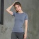 Women's Tight PRO sports fitness Yoga Training Running Sweat-wicking Quick-drying short-sleeved T-shirt Elastic Clothing 2013