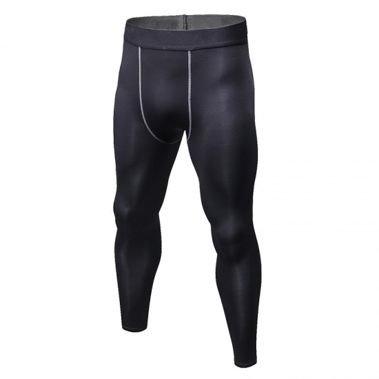 Men's Tight training Suit PRO Sports and Fitness Set Sweat-wicking quick-drying clothes Long sleeves + long pants 1019+1020