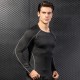 Men's Pro Tight Fitness Running Training T-shirt Amazon Stretch Quick-drying Long-sleeved Shirt Clothes 1059