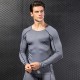 Men's Pro Tight Fitness Running Training T-shirt Amazon Stretch Quick-drying Long-sleeved Shirt Clothes 1059