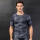 Men's 3d Three-dimensional Printing Fitness Running Training Short Sleeve Amazon Tight Elastic Sweat-wicking Quick-drying 4023