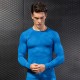 Men's 3D printed fitness running training long-sleeved amazon tight Stretch Sweat-wicking quick-drying garment 4029