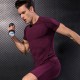 Men's Pro Tight Short-sleeved Fitness Sports Running Training Clothing Elastic Quick-drying Clothes Short-sleeved T-shirt Clothes 1053
