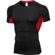 Men's PRO Fitness Exercise Running Training short-sleeved sweat-wicking Quick-drying Breathable Elastic Tight Suit B0008