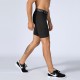 Men's Pro Fitness Shorts With Pocket Sports Running Training Sweat-wicking Quick-drying Elastic Tight Shorts 1084