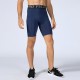 Men's Pro Fitness Shorts With Pocket Sports Running Training Sweat-wicking Quick-drying Elastic Tight Shorts 1084