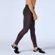 Men's fitness long pants printed patchwork sports running training sweat-wicking quick-drying high-elasticity tight long pants 4070