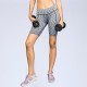 Women's high-elastic yoga shorts, pocket-sized high-waisted fitness exercise running quick-drying sweat-wicking tight shorts 2034