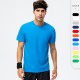 Men's and women's pure cotton loose T-shirt, advertising shirt with LOGO printed, event wear, team wear, sports short-sleeved D15008