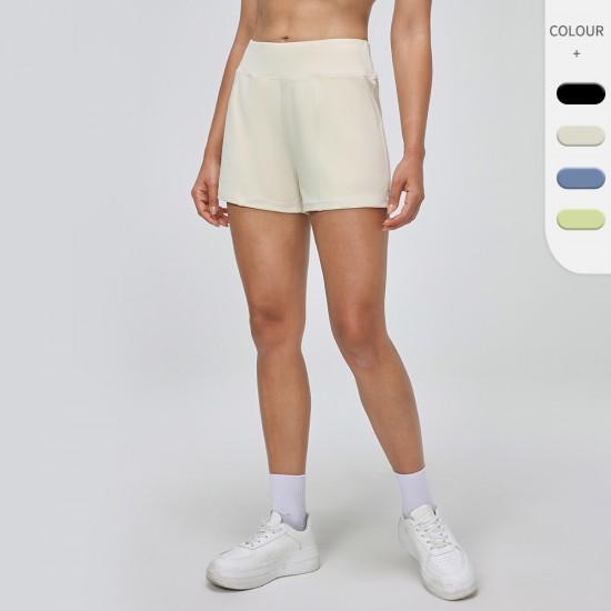 Women's Summer Fitness Sports Shorts High Waist Slim Yoga Shorts Loose Casual Breathable Quick-drying Running Pants 52460