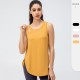 Spring and summer new women's yoga sports vest, loose casual running blouse, quick-drying breathable fitness wear 22133