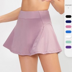 Yu Erlian High Waist Sports Culottes Women's Yoga Fitness Tennis Lining Anti-light Running Quick-drying Skirt 92406
