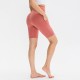 Ladies' pocket yoga shorts, tight-fitting waist, peach-hip fitness quick-drying shorts, running sports pants 12419