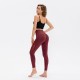 Women's tight yoga pants, high-waisted, hip-lifting, running, sports, high-elasticity, fast, dry-woven mesh, breathable fitness pants 12352