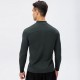 Men's Autumn And Winter Fitness Long Sleeve Quick-drying Running Training Suit Half Zipper Slim Pullover Sports Sweater 11516