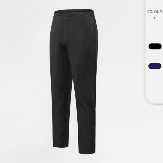 Men's sports loose long pants training running casual pants with zipper breathable quick-drying sweat-wicking fitness pants 1090