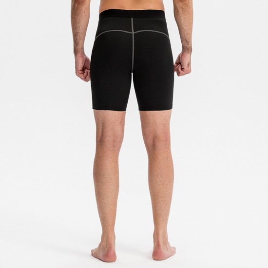 Men's PRO Sports Fitness Running Tight Training Shorts Stretch Quick-Drying Sweat-wicking Shorts Tight Pants 1024