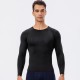 Men's new autumn and winter sports long-sleeved outdoor running tight training T-shirt, high-elasticity quick-drying fitness wear 11515