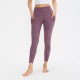 Ladies' printed yoga long pants with pockets, high-waisted, height-lifting, tight sports pants, high-elasticity, quick-drying fitness pants 02336