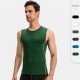 PRO Men's Fitness vest, high-elasticity Tight Training suit, Moisture-wicking, Quick-drying sports Top 01109