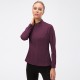 Women's Autumn And Winter Zipper Long Sleeve Sports Jacket Tight Fitness Yoga Clothing Stretch Quick-drying Running Top 12613