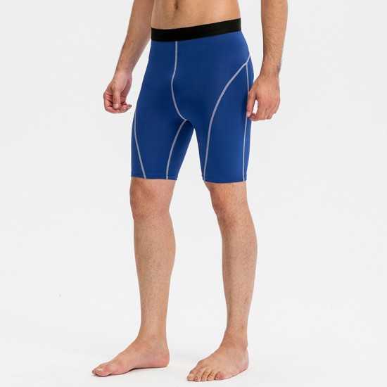 Men's PRO Sports Fitness Running Tight Training Shorts Stretch Quick-Drying Sweat-wicking Shorts Tight Pants 1024