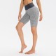 Female summer European and American hip-lifting yoga shorts Honeycomb peach hip quick-drying high-waists fitness exercise 5-point shorts 12423