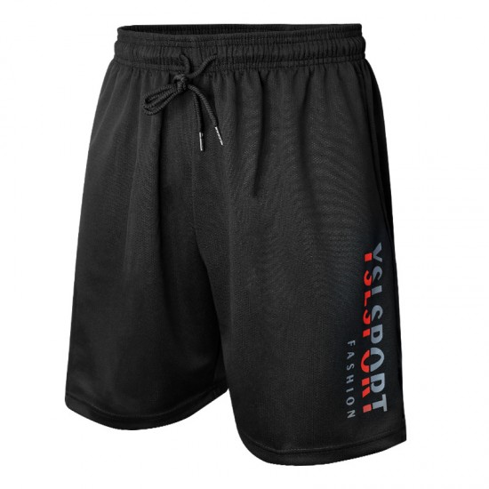Men's sports shorts, running and fitness, quick-drying, contrasting color letter print design, moisture-absorbent and breathable casual pants KY207