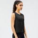 Spring and summer new women's loose yoga vest, quick-drying breathable fitness wear, running casual sports smoece 22135